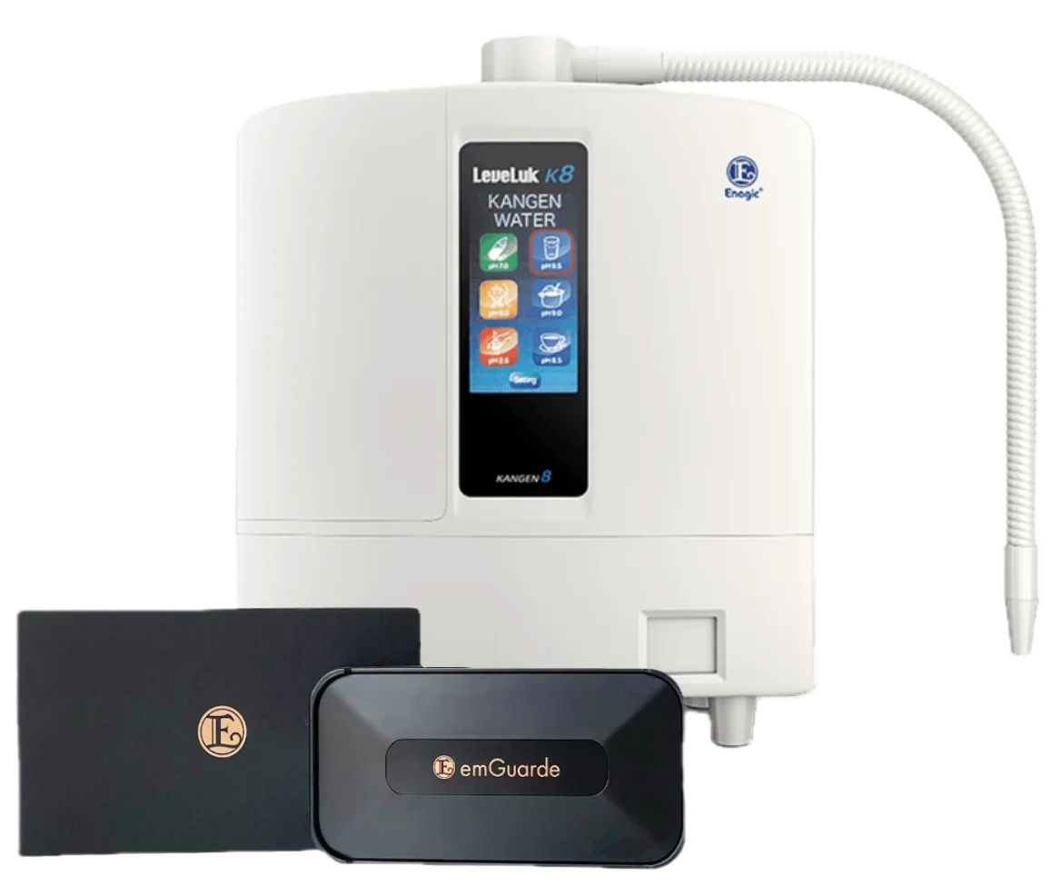 Kangen LeveLuk K8 Water Ioniser and emGuarde Radiation Harmoniser
